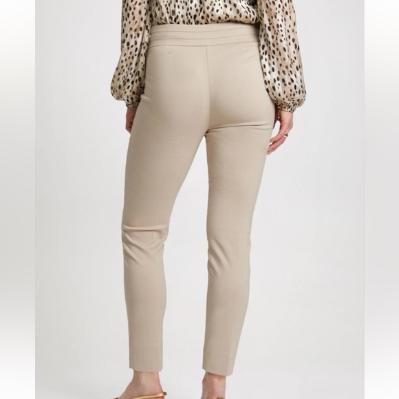 Laura Slim Leg Pull-on Bengaline Pants Biscotti Khaki - Picture 2 of 9